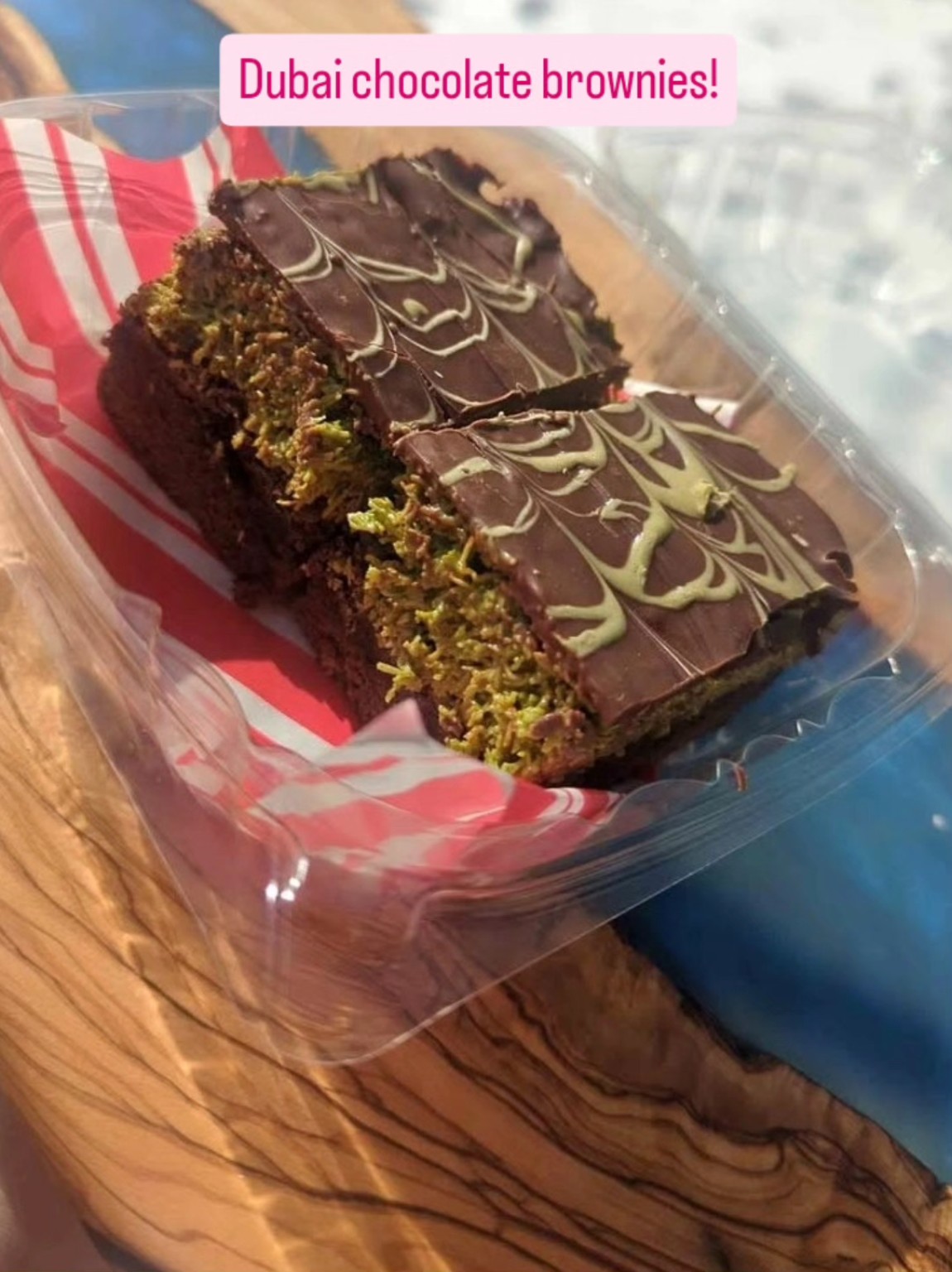 Dubai chocolate brownies
